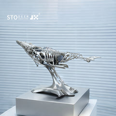 Stodeer Mechanical Metal Humpback Whale Model– Premium Steampunk 3D Metal Art model for Collectors, Decor & Gift Giving-SD-03