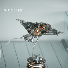 Stodeer Innovative Mechanical Metal Manta Rays Model-Perfect for Decorations and Gifts,Steampunk Style Advanced 3D Metal Puzzle Kit SD-01