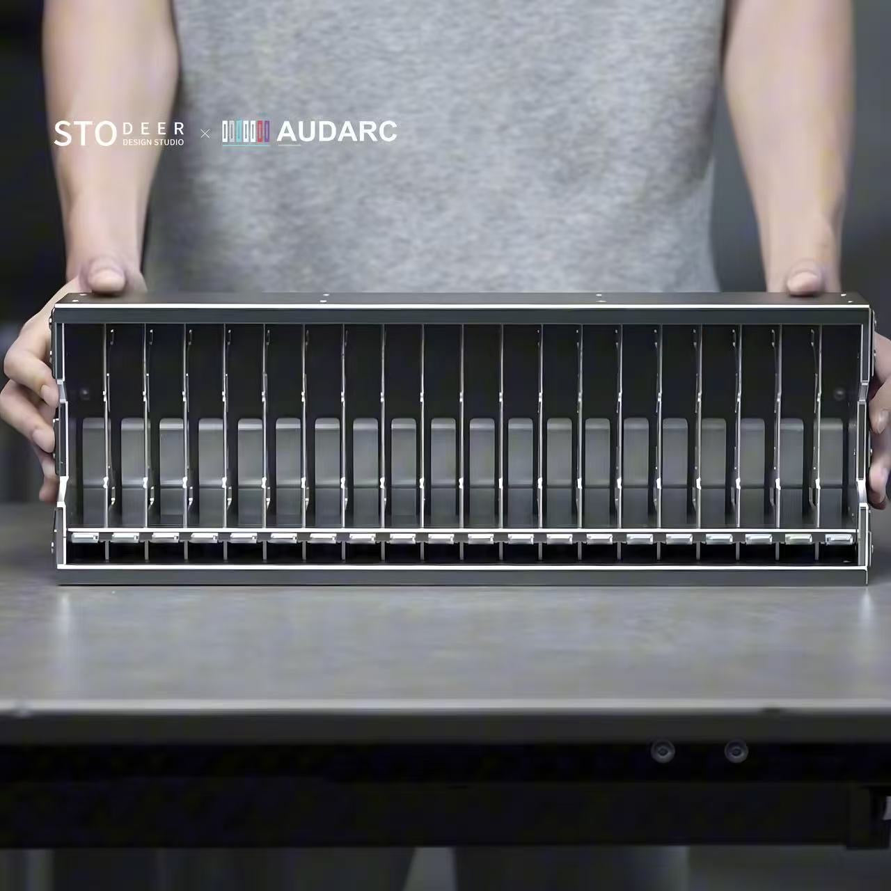 Stodeer Industrial Pop-Up Cassette Tape Storage Case
