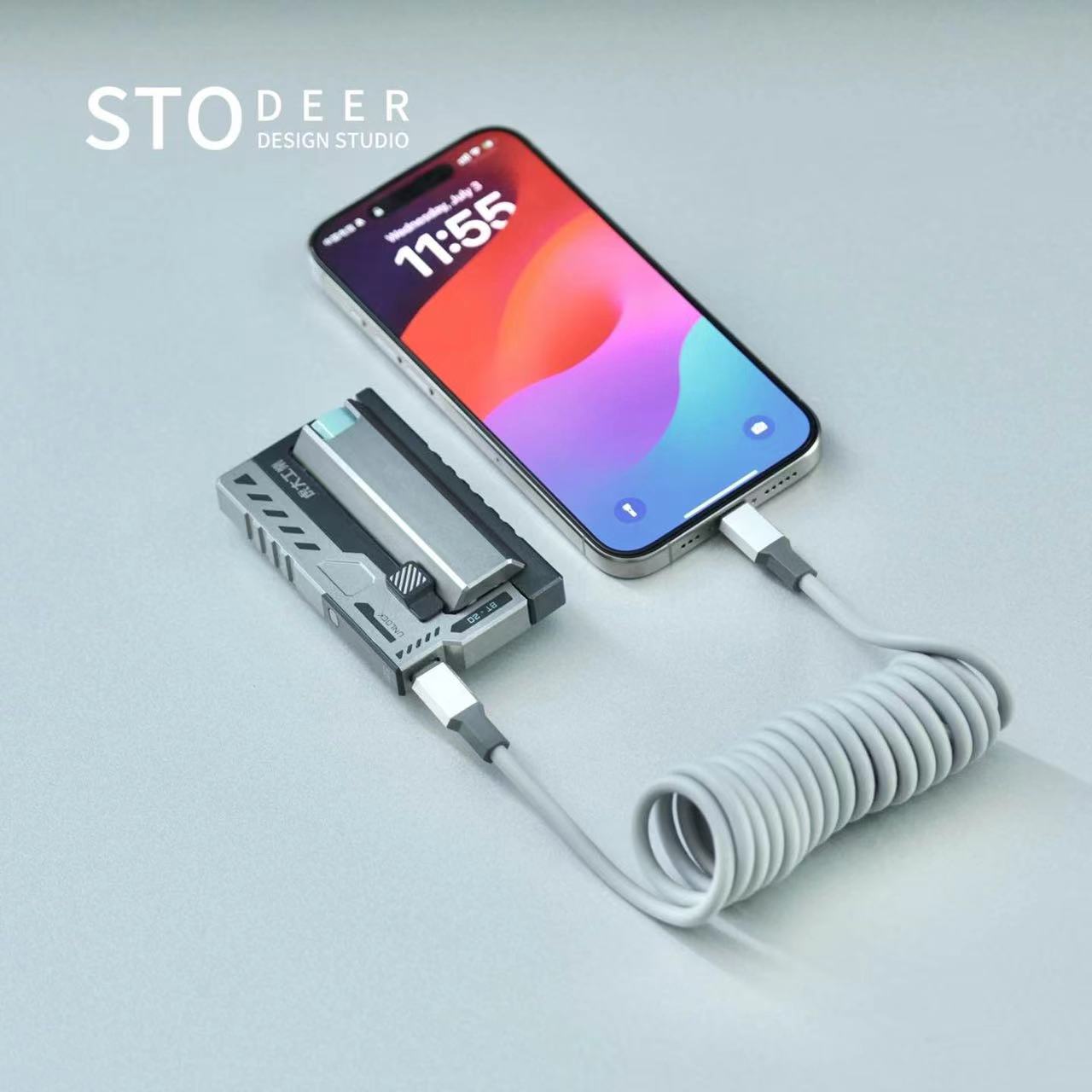 Stodeer Austauschbare Power bank, Taktische austauschbare Batterie Mobile Power Modul, Batterie ladegerät