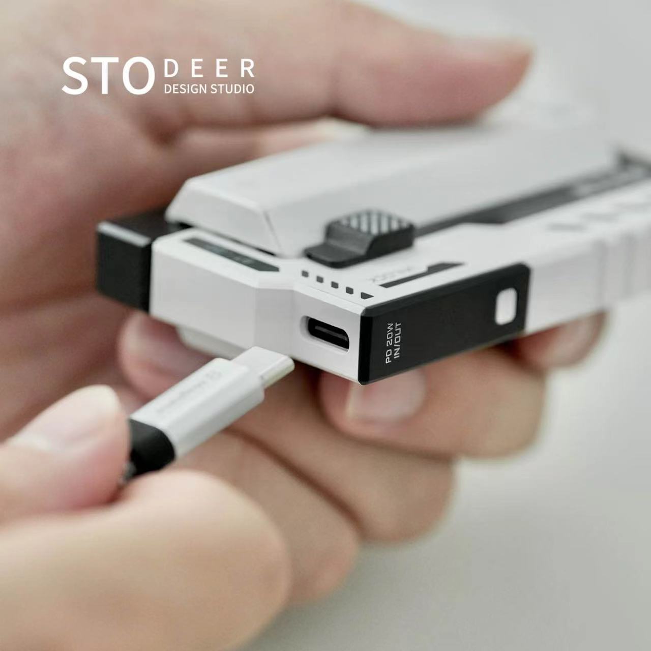 Stodeer Austauschbare Power bank, Taktische austauschbare Batterie Mobile Power Modul, Batterie ladegerät