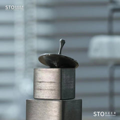 Stodeer Stainless Steel Spinning Top with Base, Stress Relief and Anxiety Reduction Gyroscope for All Ages