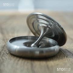 Stodeer Stainless Steel Spinning Top with Base, Stress Relief and Anxiety Reduction Gyroscope for All Ages