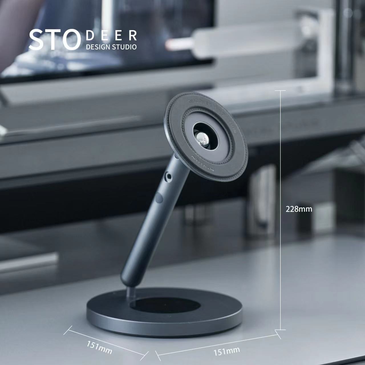 Stodeer Versatile Magnetic Desk Stand for iPad, iPhone, Apple Watch, and Headphones, Designed for Multi-Screen Collaboration, Adjustable for Work, Study, and Play