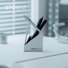 Stodeer Creative metal architecture aluminum alloy pen holder