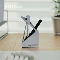 Stodeer Creative metal architecture aluminum alloy pen holder