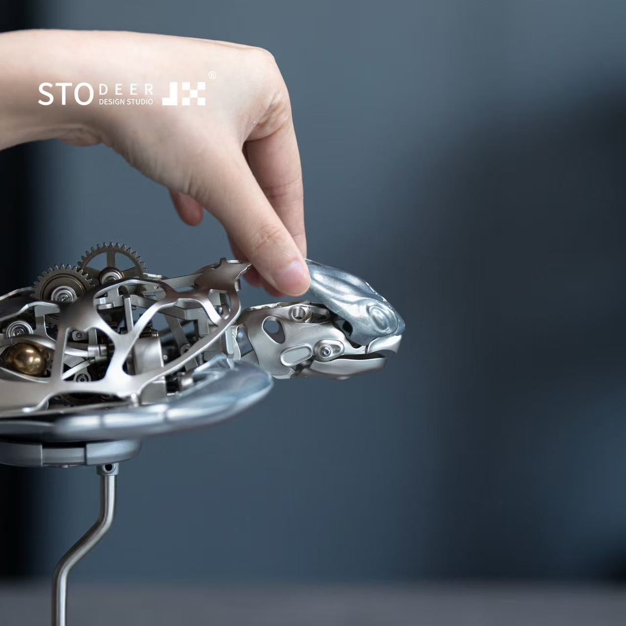 Stodeer CARETTA Mechanical Sea Turtle – Kinetic Metal Art Model SD-04