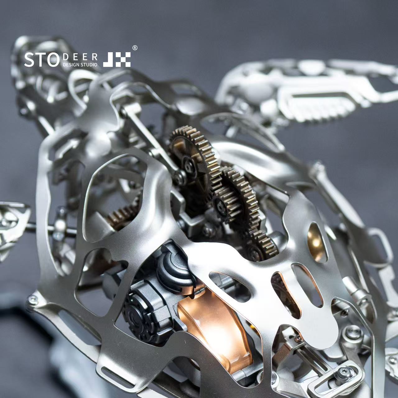 Stodeer CARETTA Mechanical Sea Turtle – Kinetic Metal Art Model SD-04