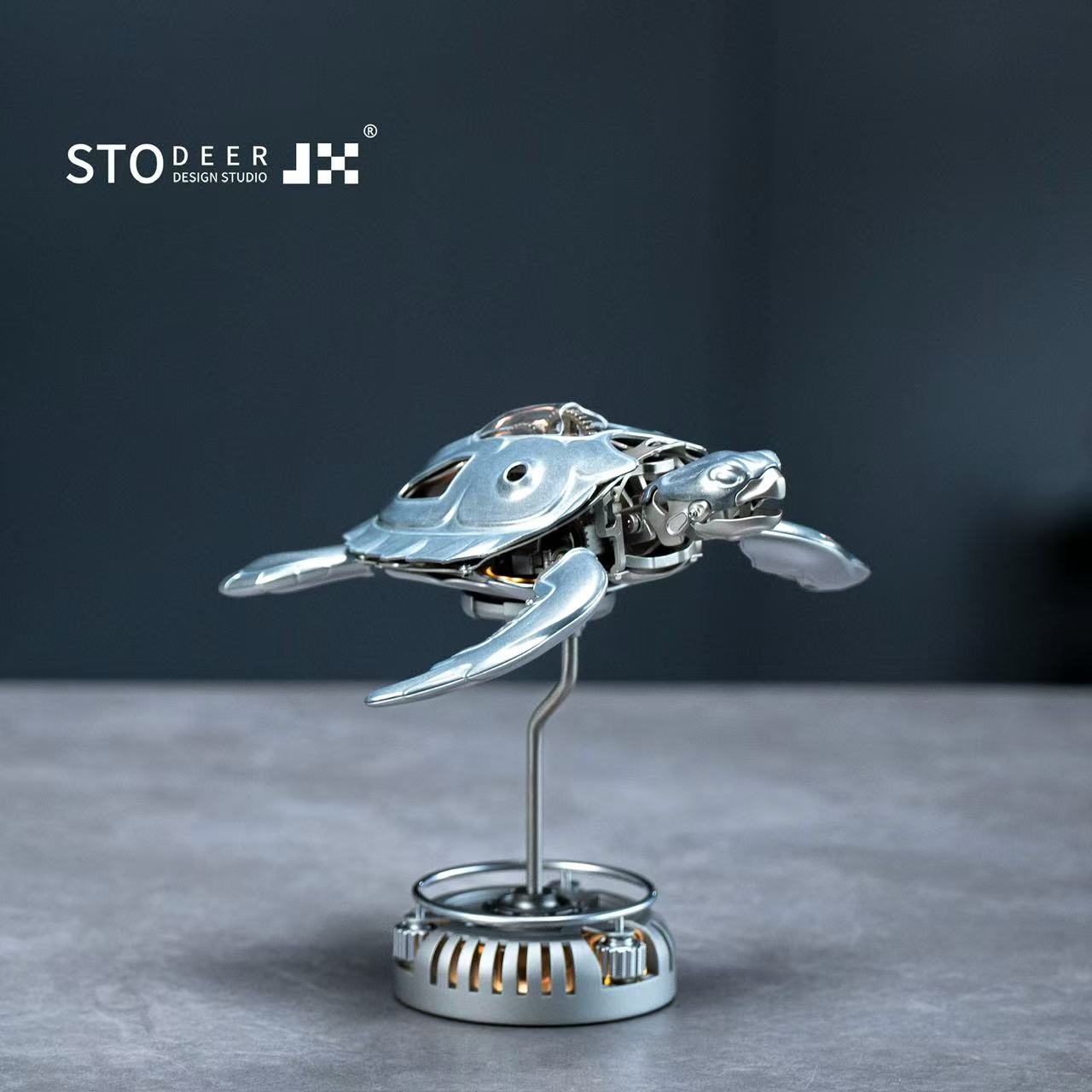 Stodeer CARETTA Mechanical Sea Turtle – Kinetic Metal Art Model SD-04
