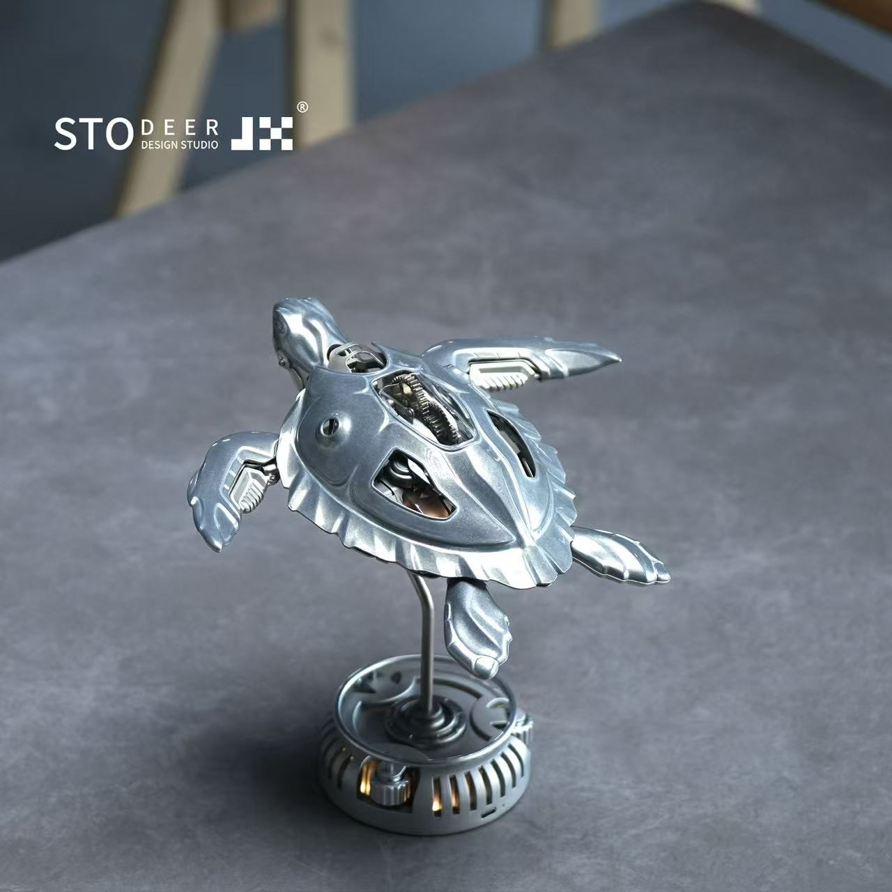 Stodeer CARETTA Mechanical Sea Turtle – Kinetic Metal Art Model SD-04