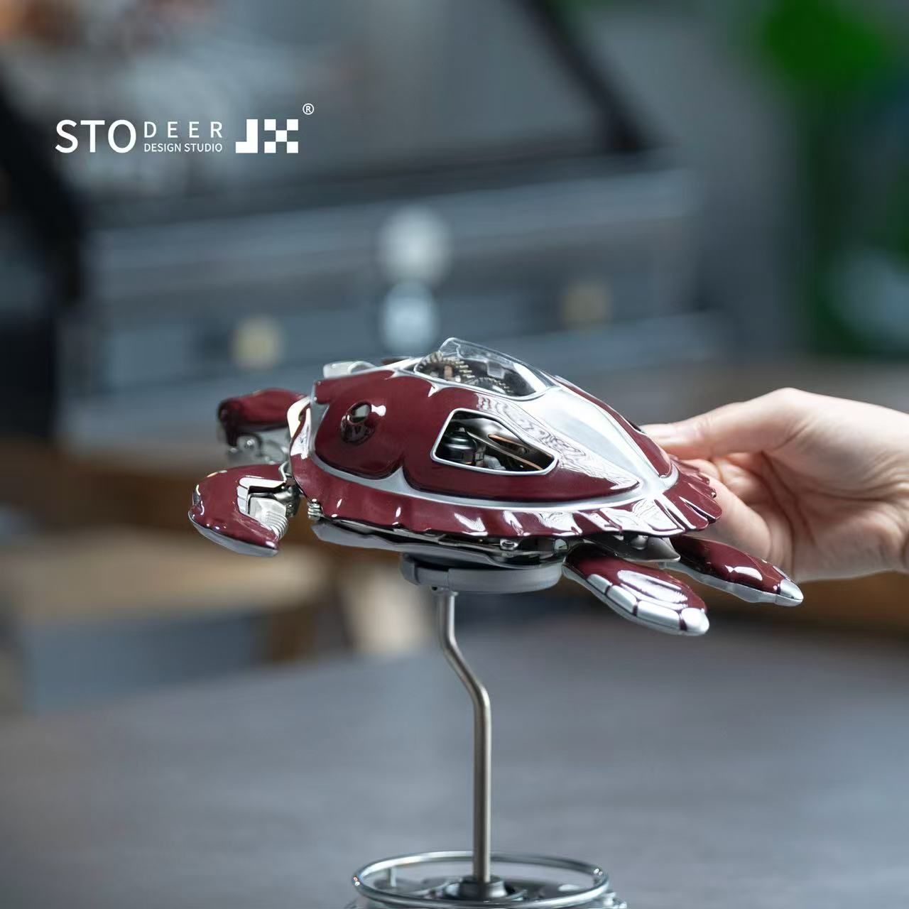 Stodeer CARETTA Mechanical Sea Turtle – Kinetic Metal Art Model SD-04