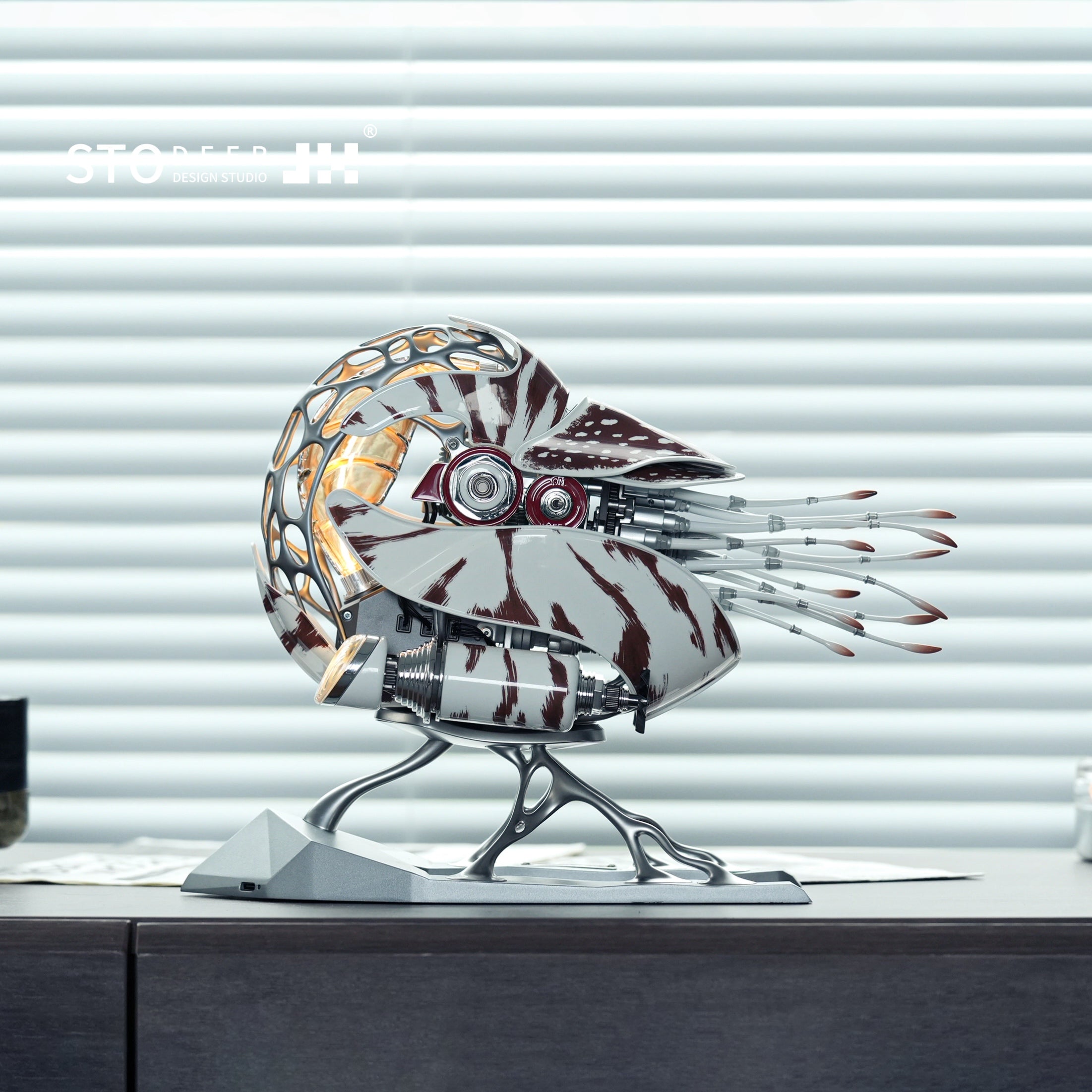 مجموعة ألغاز فنية راقية من Stodeer Creative Mechanical Metal Nautilus Model - الاندماج المثالي بين الطبيعة والفن SD-02