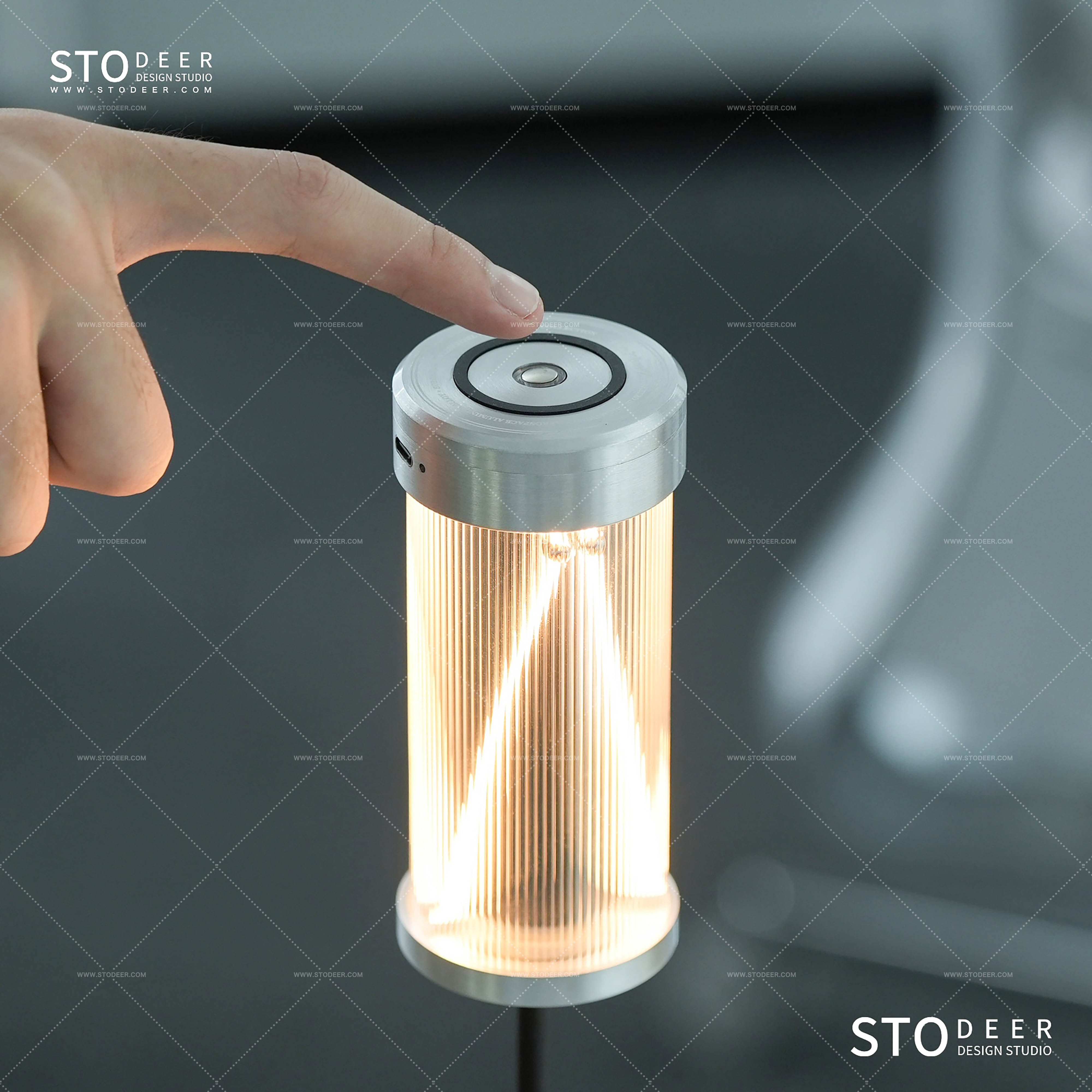 Stodeer Multi-functional Assembled Lighthouse Charging Lamp, Camping Decorative Ambient Light, with Breathing Light Night Light