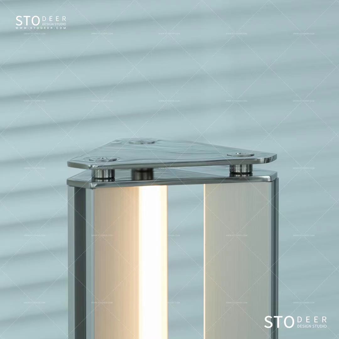 Stodeer Minimalistisches, modernes Ambientelicht aus Metall, Metalllampe im Designerstil