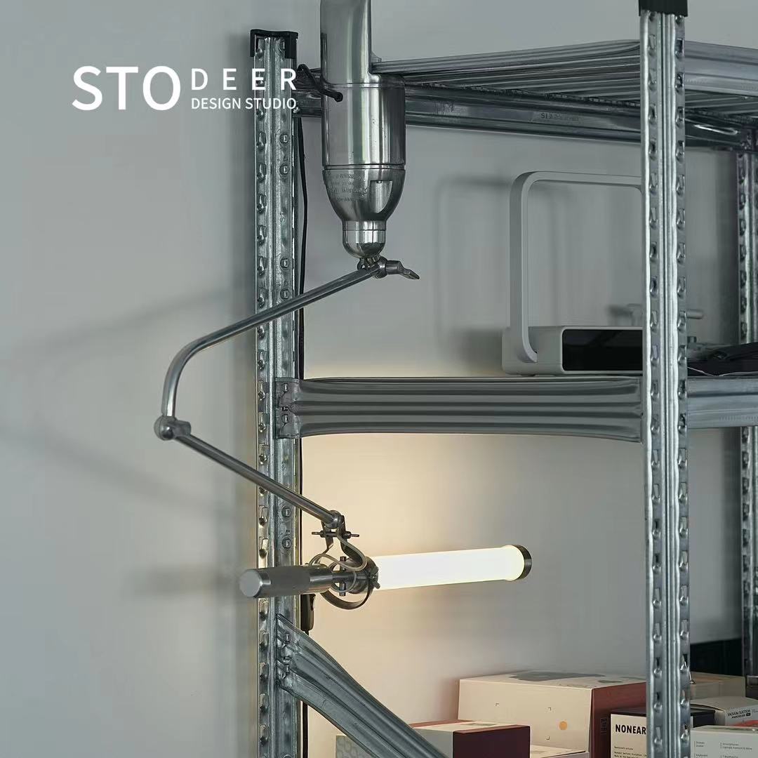 Stodeer Aluminium-Clip-On Schreibtisch lampe mit verstellbarem Arm im industriellen Stil