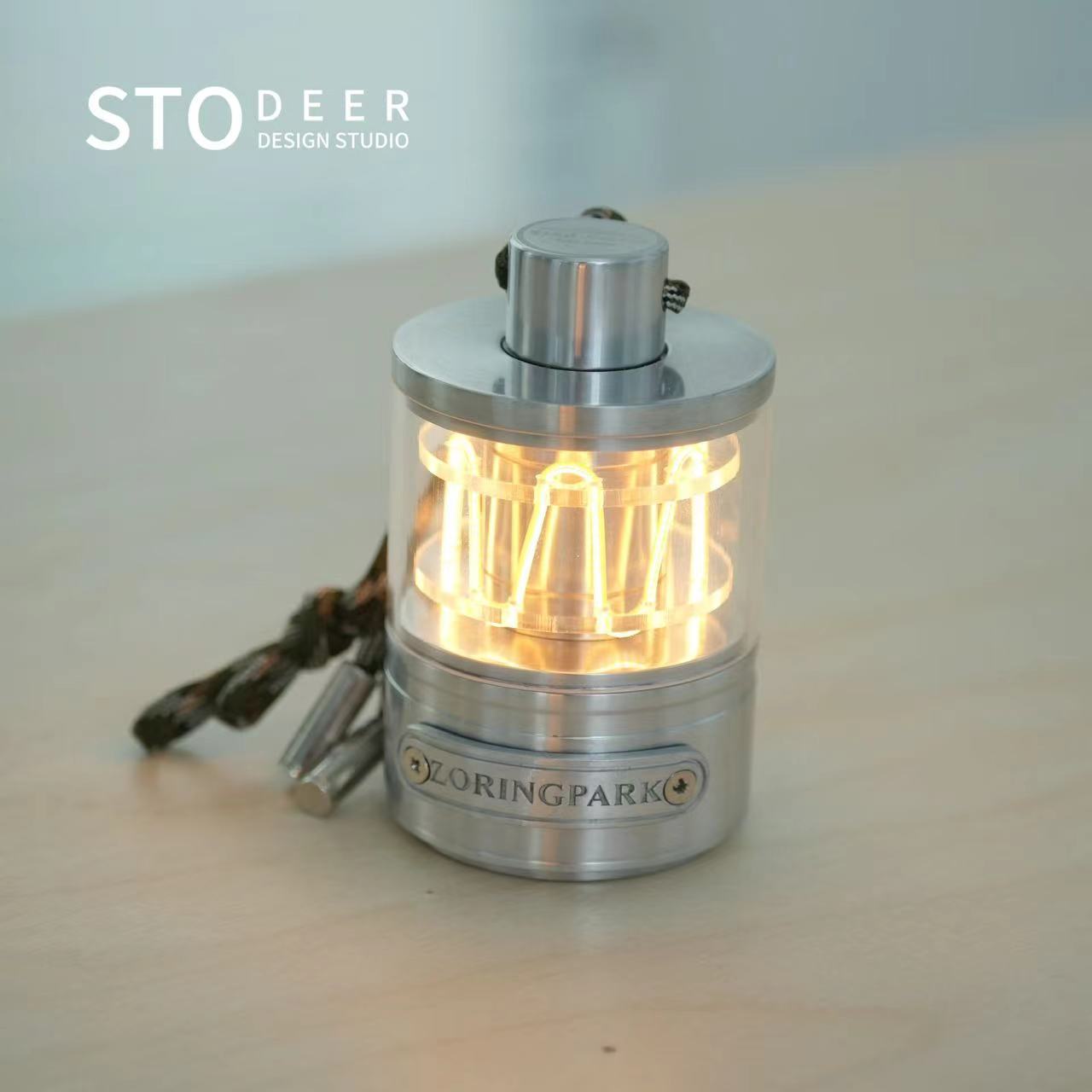 Stodeer Portable LED Camping Light, USB Rechargeable LED Flashlight, Decorative Ambient Table Lamp