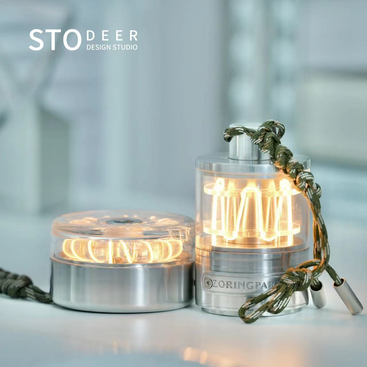 Stodeer Portable USB Rechargeable LED Camping Lantern with Decorative Ambiance