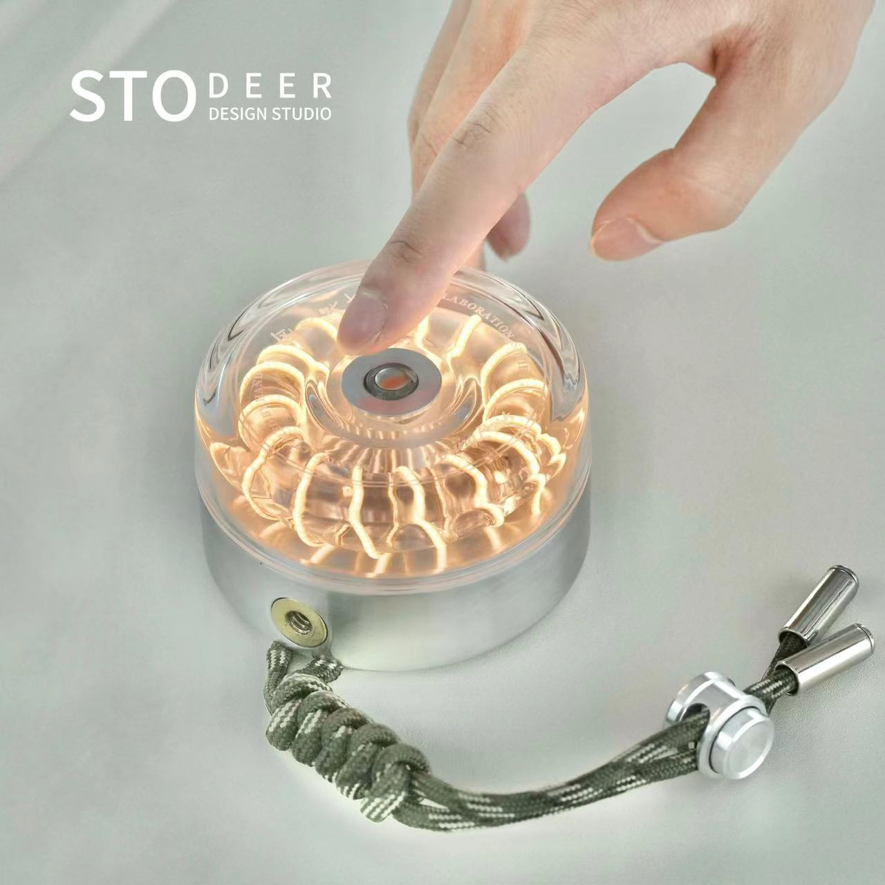 Stodeer Portable USB Rechargeable LED Camping Lantern with Decorative Ambiance