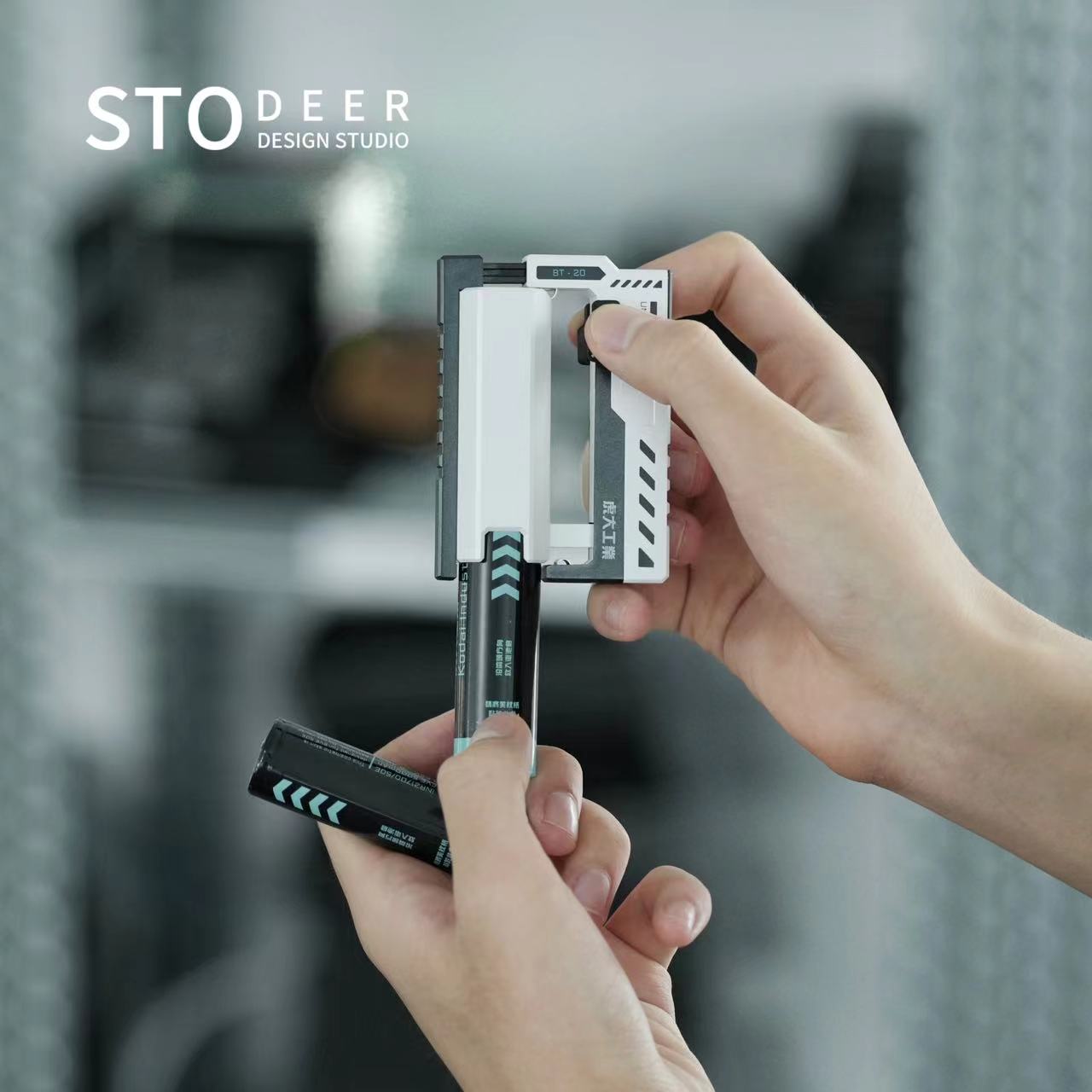 Stodeer Austauschbare Power bank, Taktische austauschbare Batterie Mobile Power Modul, Batterie ladegerät