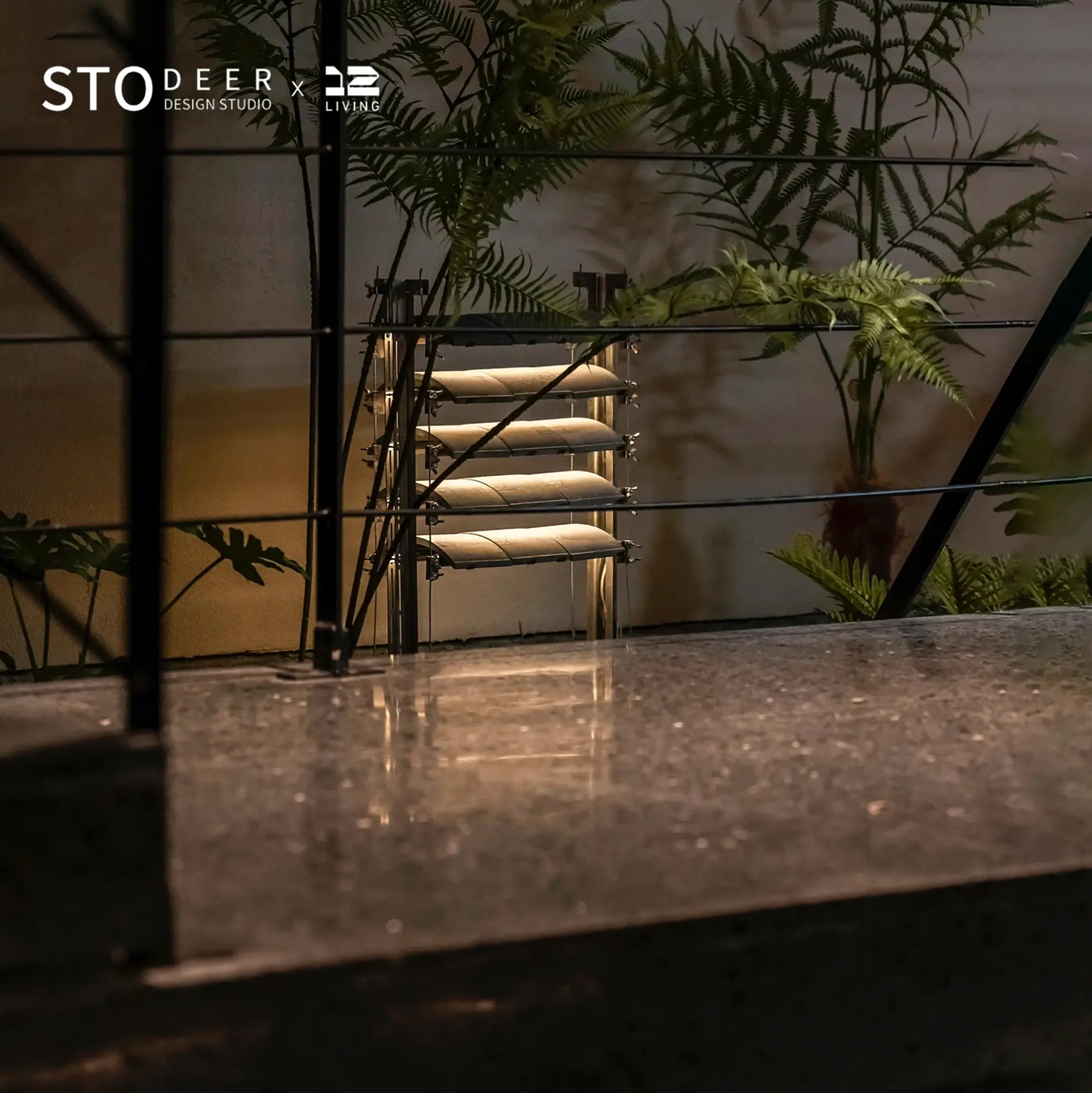 STODEER 12LIVING Eaves Stehleuchte – Modernes Architekturdesign mit sanfter Umgebungsbeleuchtung