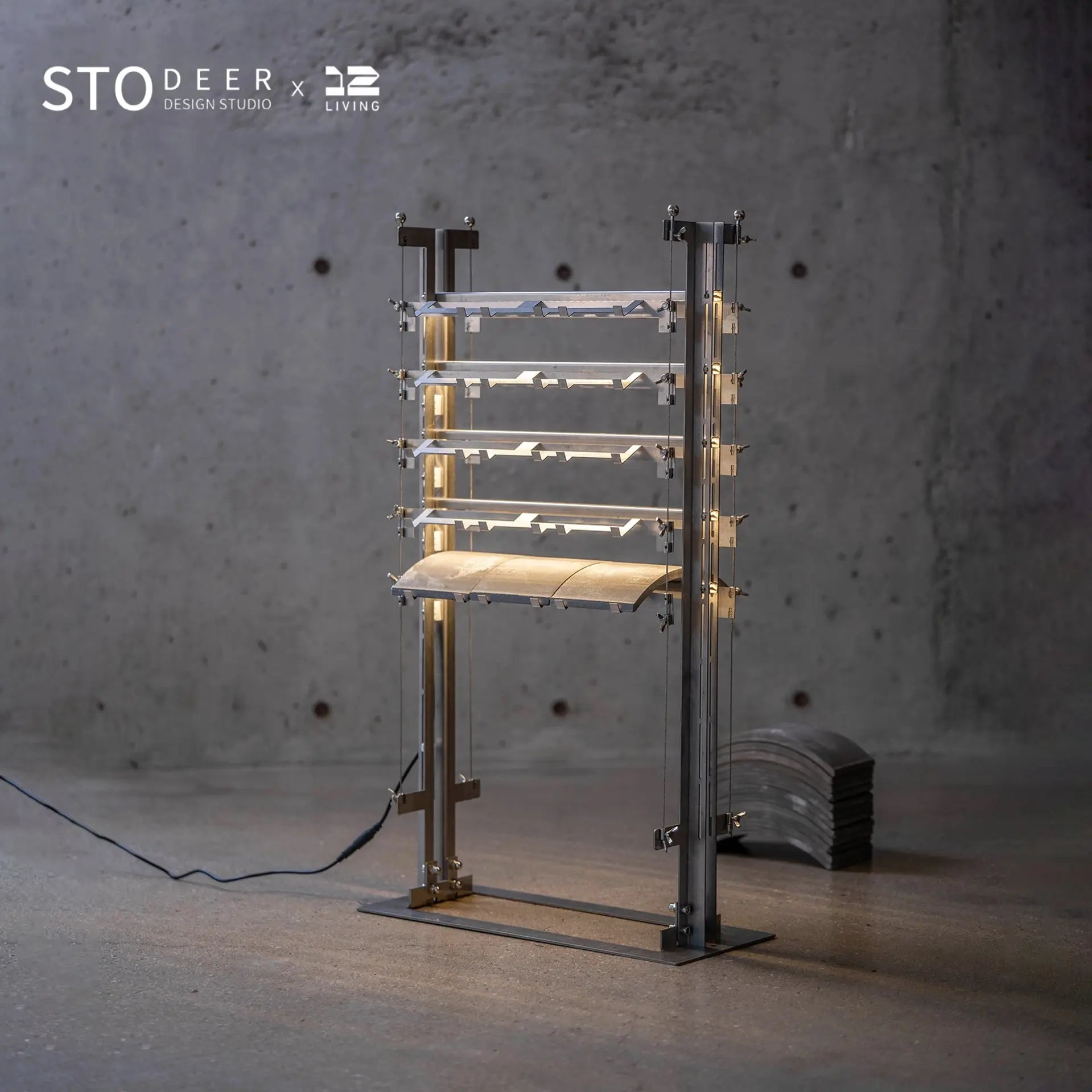 STODEER 12LIVING Eaves Stehleuchte – Modernes Architekturdesign mit sanfter Umgebungsbeleuchtung