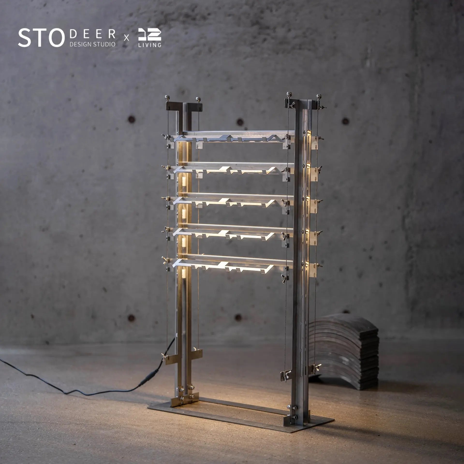 STODEER 12LIVING Eaves Stehleuchte – Modernes Architekturdesign mit sanfter Umgebungsbeleuchtung