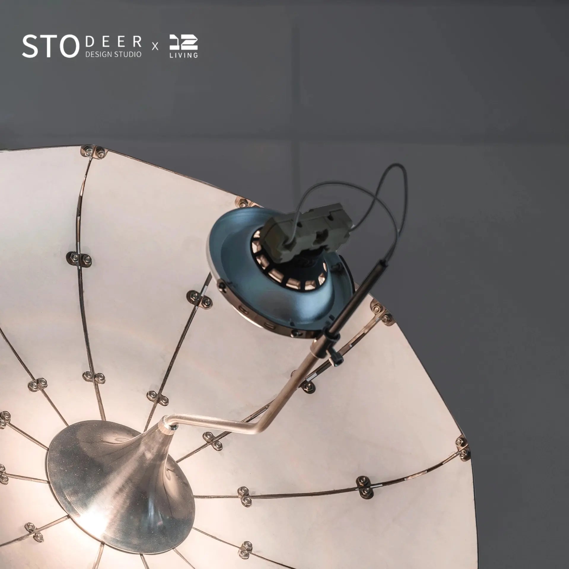Stodeer Adjustable Height Floor Lamp, Vintage Home Decor Light