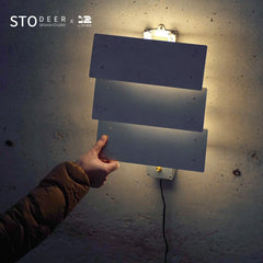 STODEER 12LIVING Three-Panel Adjustable Wall Lamp – Modern Ambient Lighting