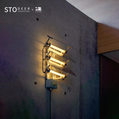 STODEER 12LIVING Three-Panel Adjustable Wall Lamp – Modern Ambient Lighting