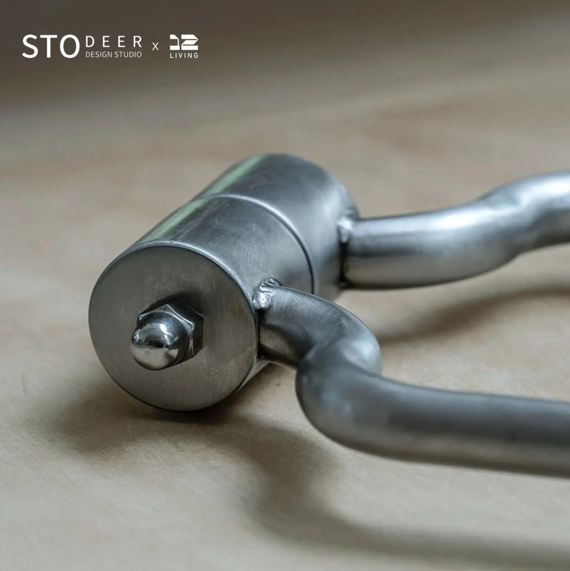 STODEER 12LIVING Pair of Stainless Steel Door Handles – Vibration Finish, Anti-Fingerprint