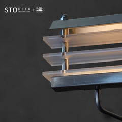 STODEER 12LIVING Modern Floor Lamp with Oriental Aesthetic – Minimalist Design in 304 Stainless Steel and Acrylic