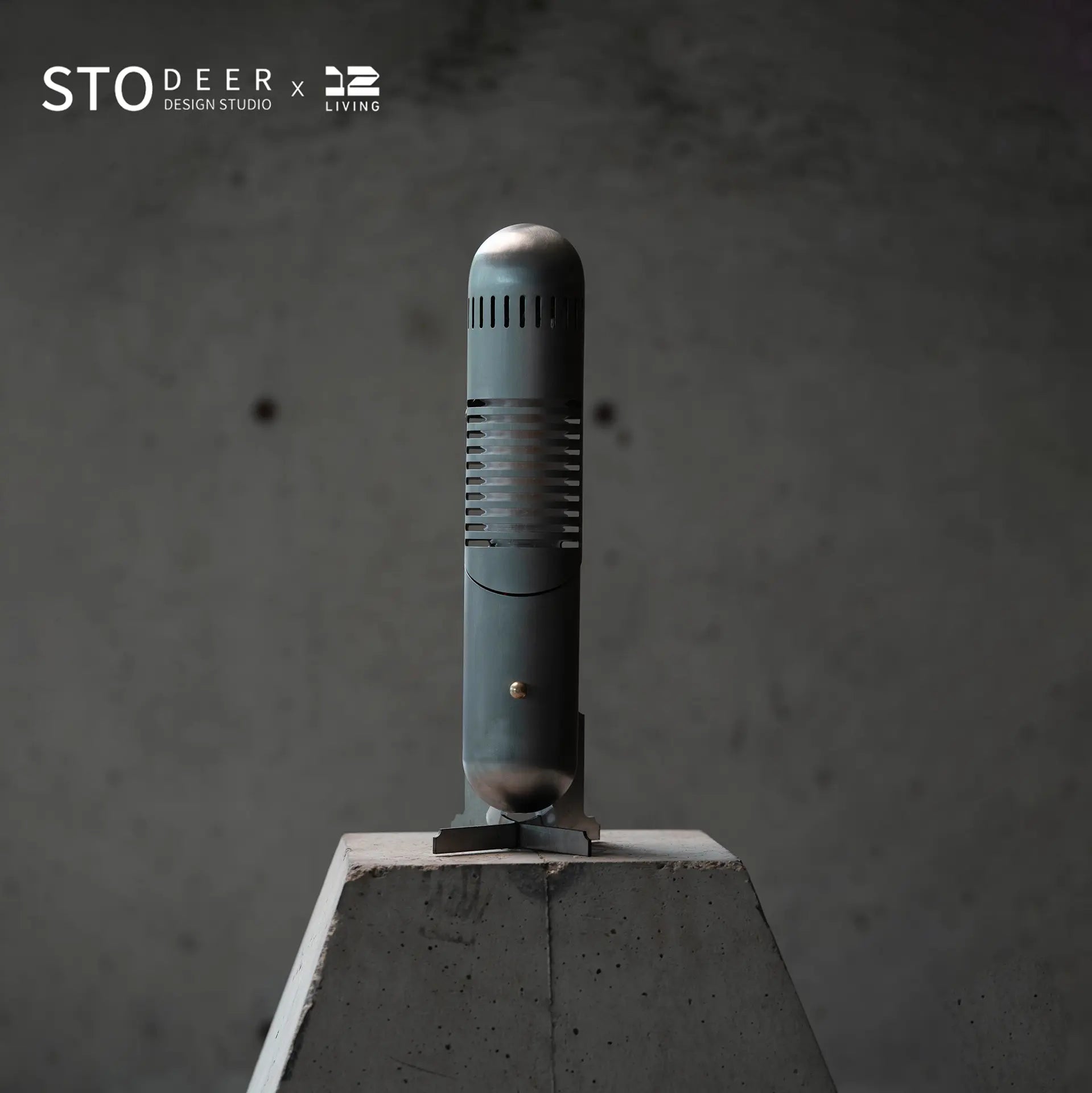 STODEER 12LIVING Adjustable Industrial Pelican Desk Lamp – 3D Printed Shade, Vintage Style Table Light