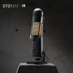 STODEER 12LIVING Adjustable Industrial Pelican Desk Lamp – 3D Printed Shade, Vintage Style Table Light