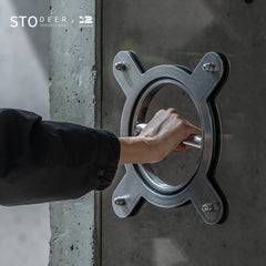 STODEER 12LIVING 피벗 도어 당김 손잡이 - 실내 및 유리문용 304 스테인리스 스틸 모던 힌지