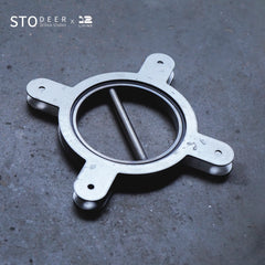 STODEER 12LIVING 피벗 도어 당김 손잡이 - 실내 및 유리문용 304 스테인리스 스틸 모던 힌지