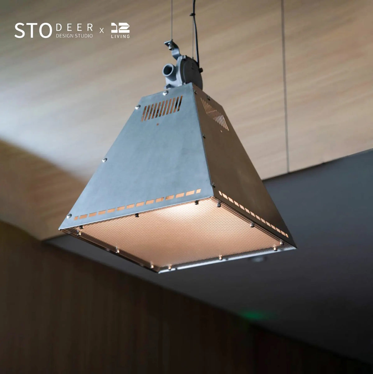 STODEER 12LIVING インダストリアル マイニング ペンダントライト – ヴィンテージ メタル ハンギングランプ（自宅やカフェ用）