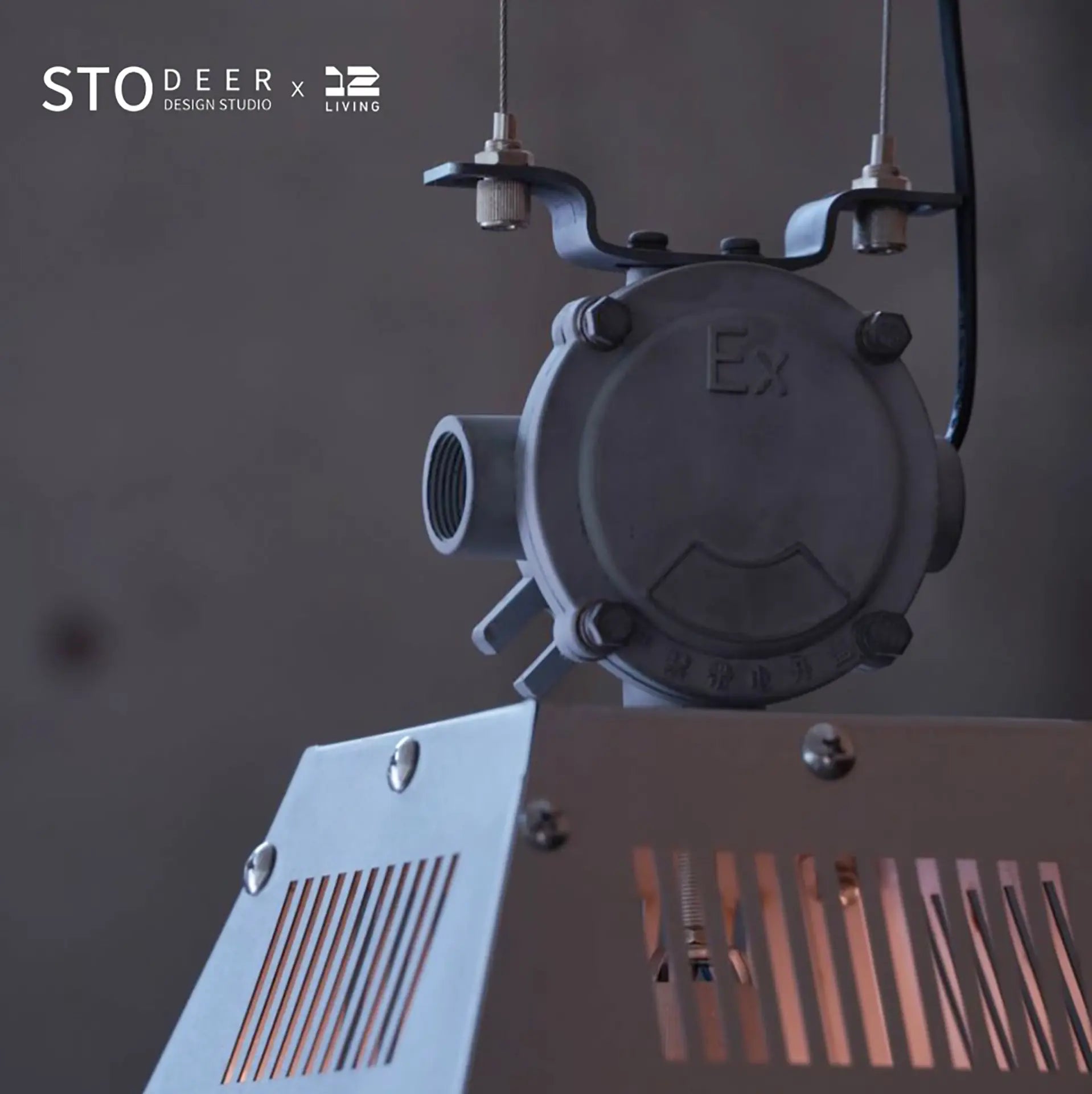 STODEER 12LIVING インダストリアル マイニング ペンダントライト – ヴィンテージ メタル ハンギングランプ（自宅やカフェ用）