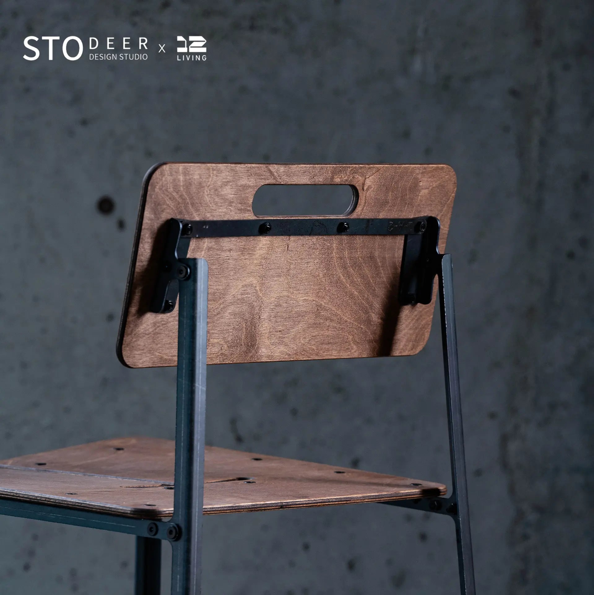 STODEER 12LIVING Marine Plywood Outdoor Chair with Backrest – Weatherproof Dining or Accent Chair for Patio & Living Room