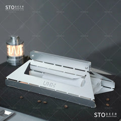 Stodeer Handgefertigte Taschentuchbox aus Metall im Industriestil, Designer-Stahlhalter für Zuhause oder das Büro