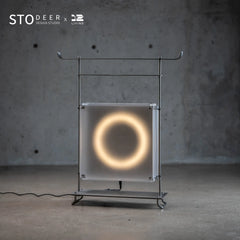 STODEER 12LIVING Portable Box-Style Floor Lamp with Handle – Industrial Minimalist Lighting