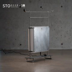 STODEER 12LIVING Portable Box-Style Floor Lamp with Handle – Industrial Minimalist Lighting
