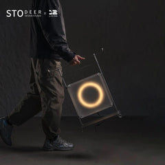 STODEER 12LIVING Portable Box-Style Floor Lamp with Handle – Industrial Minimalist Lighting