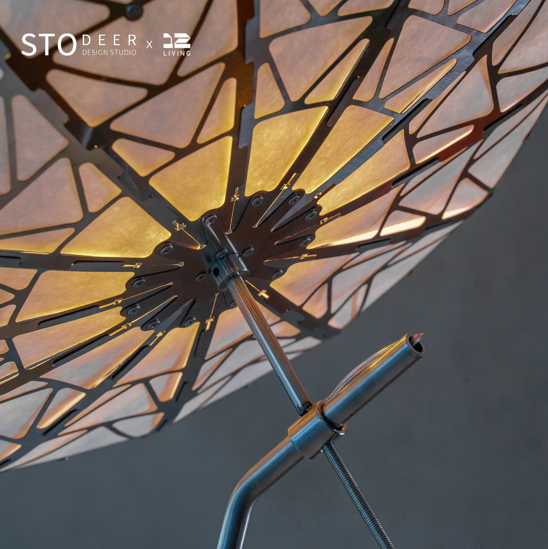 Stodeer Adjustable Height Floor Lamp, Vintage Home Decor Light
