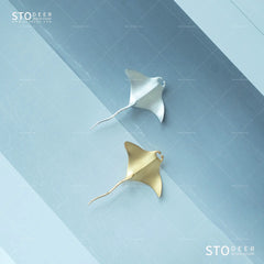 Stodeer Sterling Silber Manta Ray Brosche, elegantes Metall-Accessoire – einzigartige und durchdachte Geschenkauswahl