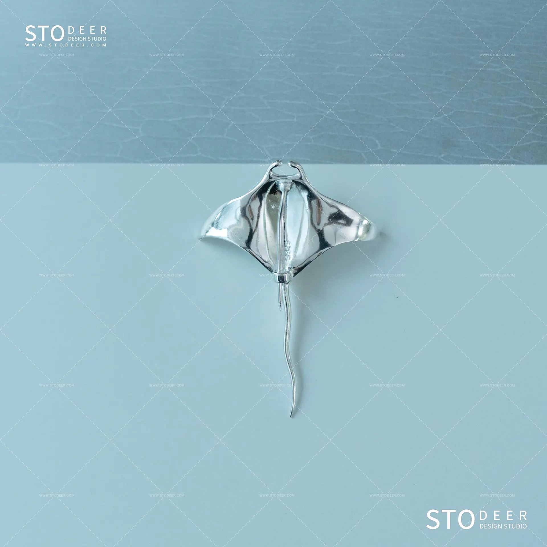 Stodeer Sterling Silber Manta Ray Brosche, elegantes Metall-Accessoire – einzigartige und durchdachte Geschenkauswahl