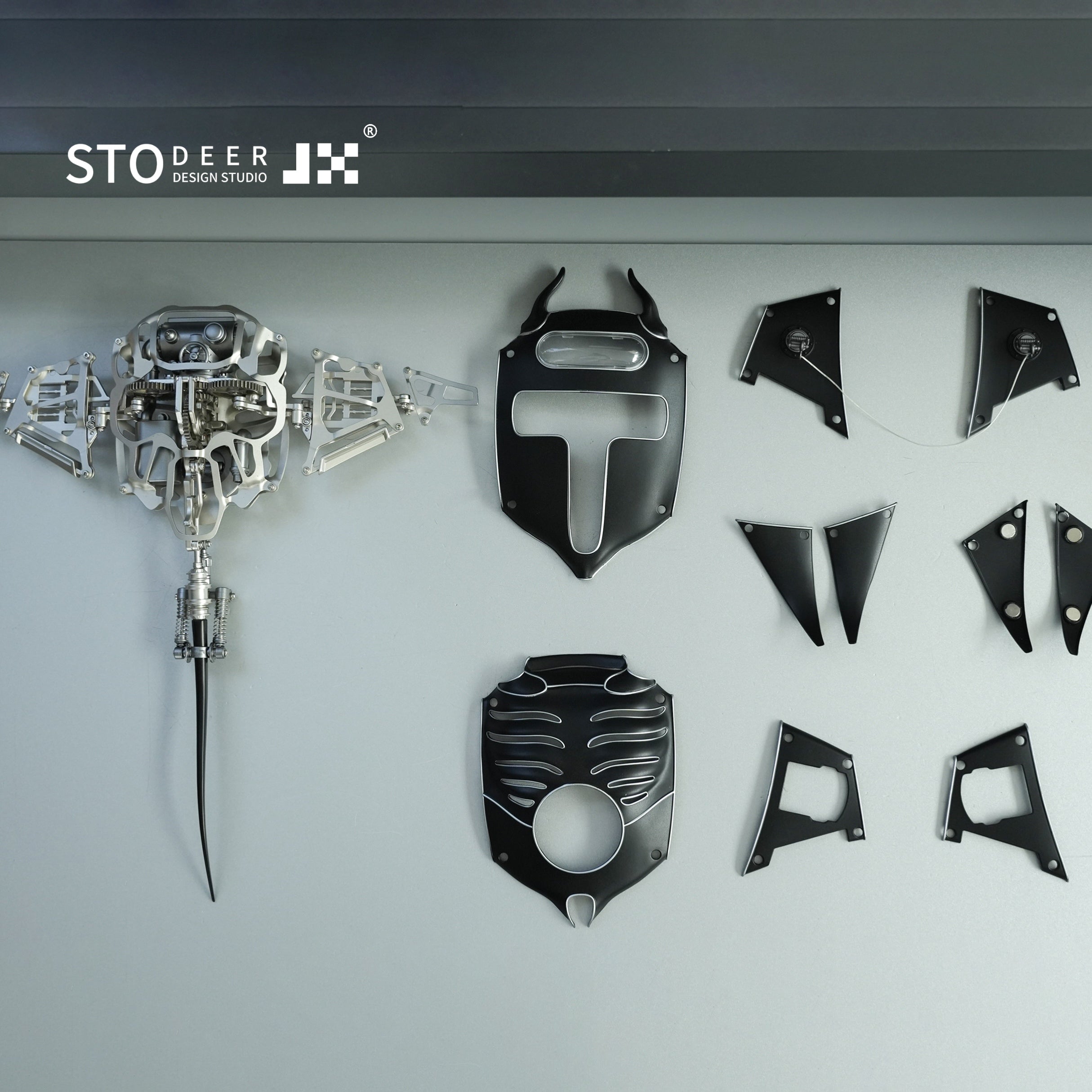 Stodeer Innovative Mechanical Metal Manta Ray Model-Perfect for Decorations and Gifts,Steampunk Style Advanced 3D Metal Devil Fish Puzzle Kit SD-01
