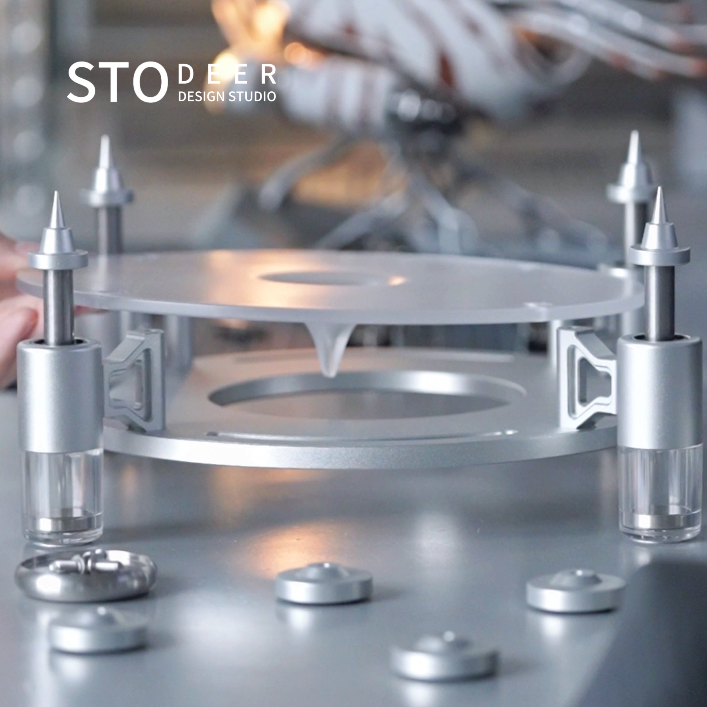Stodeer Magnetic-Levitation Shock-Absorbing Speaker Stand for Harman Kardon