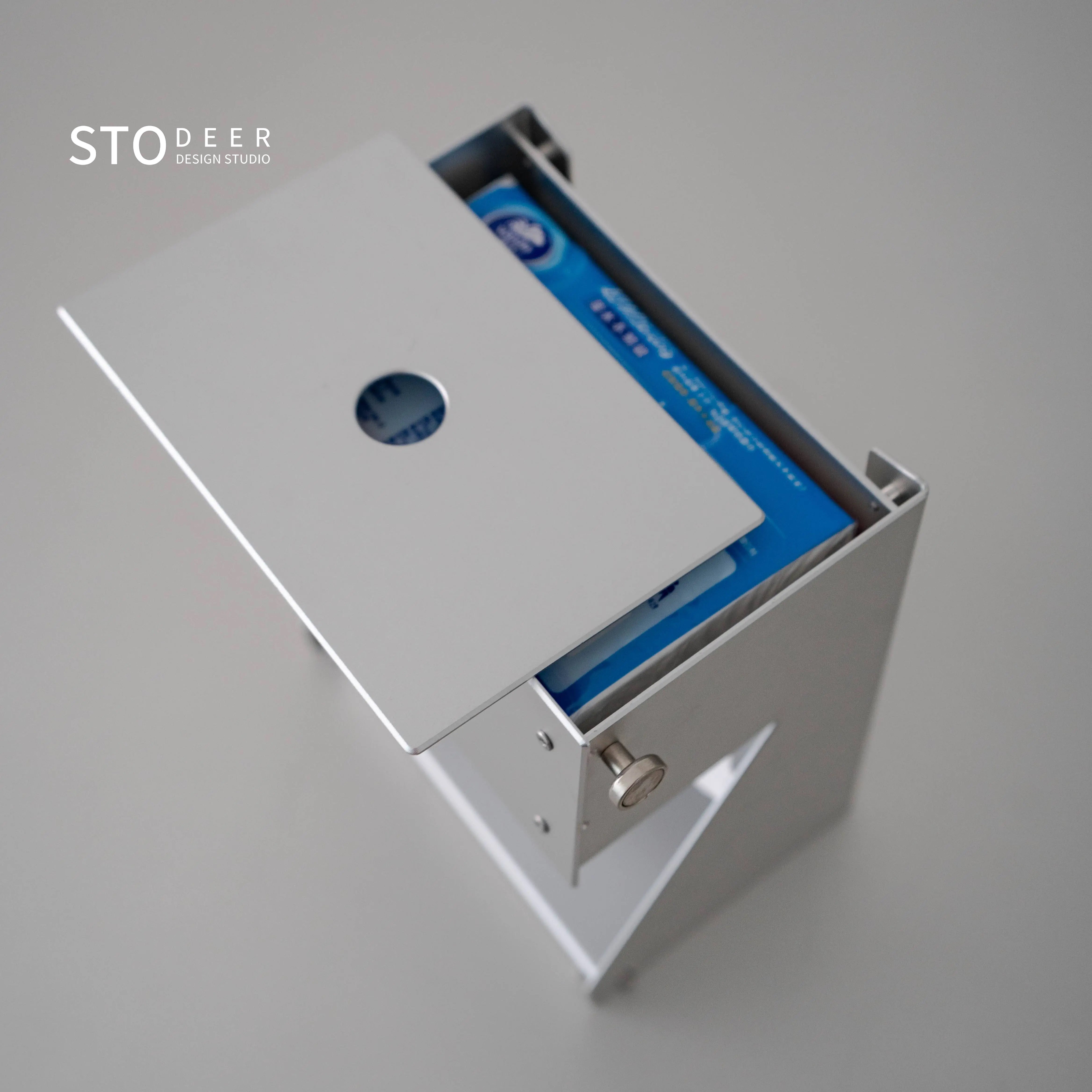 Stodeer Industrie-Taschentuchspender aus Aluminium