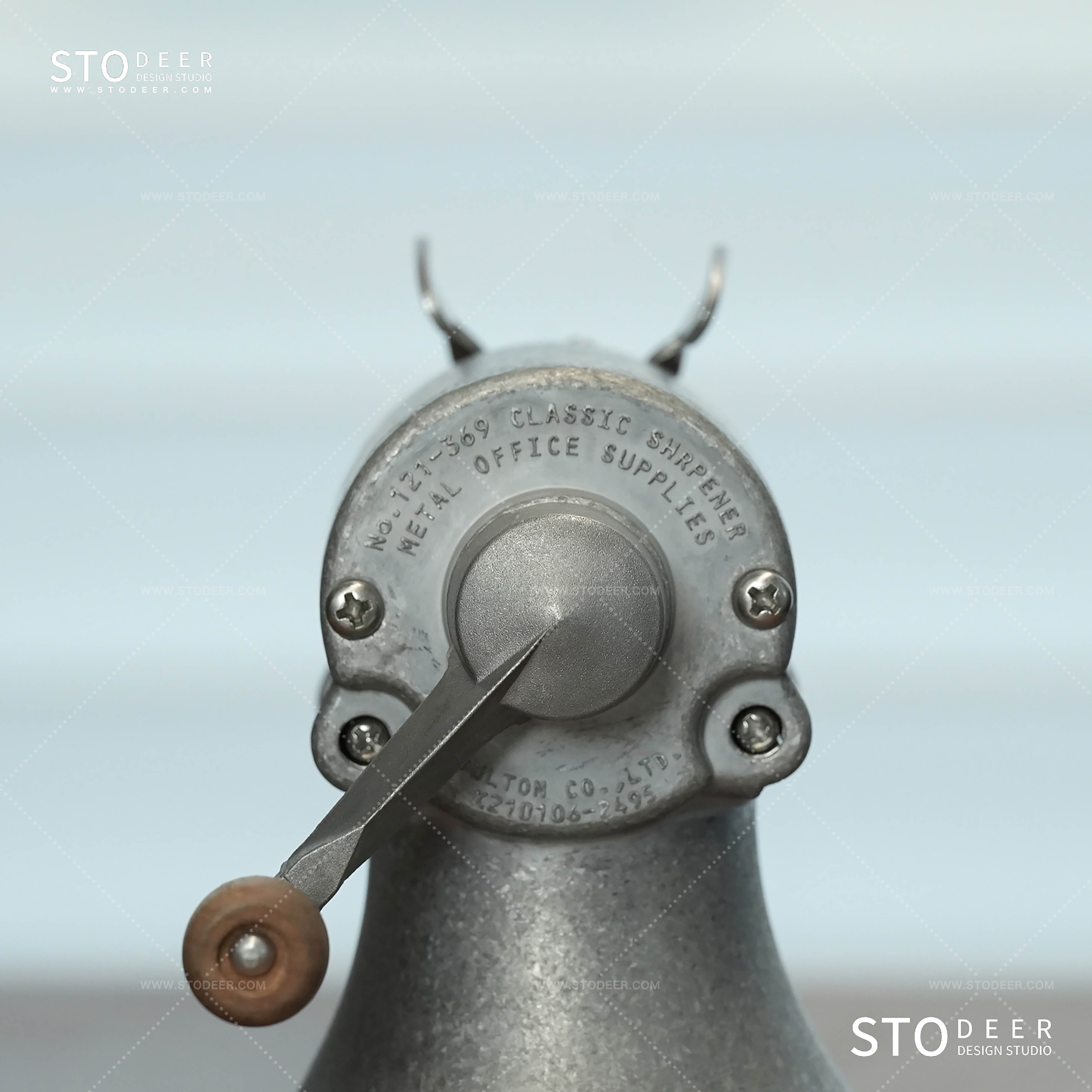 Stodeer All-metal Pencil Sharpener, Hand-crank Pencil Sharpener