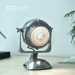 Stoheer Aluminium-Motor Schreibtisch lampe, Vintage-Schlafzimmer Nachttisch lampe im industriellen Stil